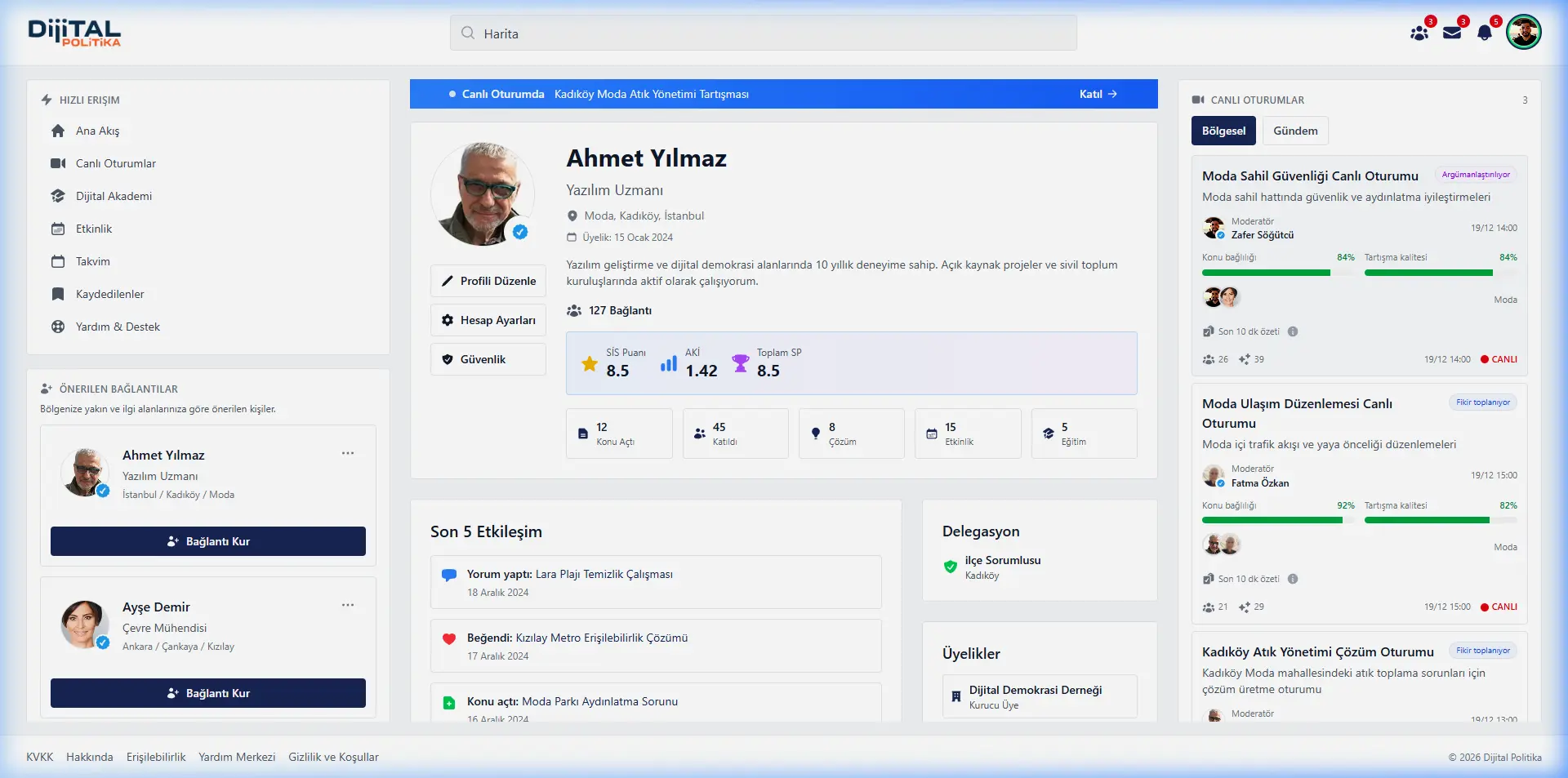 Sivil İtibar Skoru (SİS) Güvenilirlik Sistemi